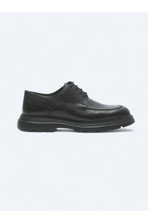 Kip-Black Leather Smart Casual Shoes 1