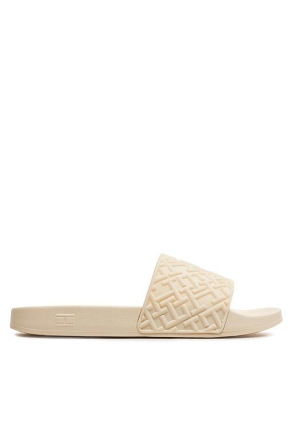 Tommy Hilfiger-Şlapi Th Monogram Pool Slide FW 0 FW 06987 Bej 1