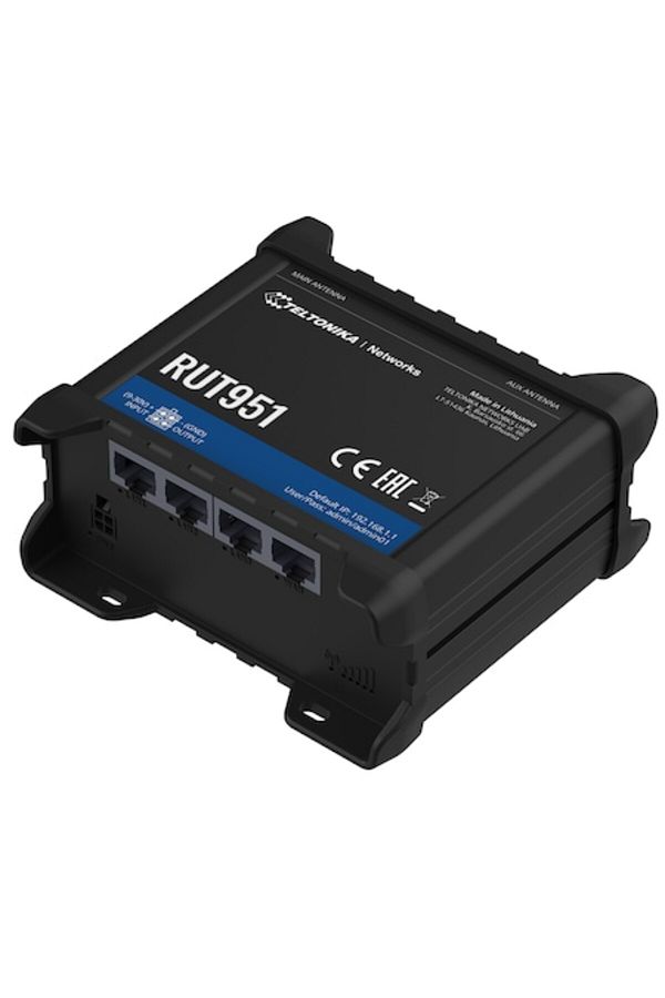Teltonika-Router RUT951, 4G (LTE), VPN, 2x SIM, 4x LAN, WiFi 802.11 b/g/n 1