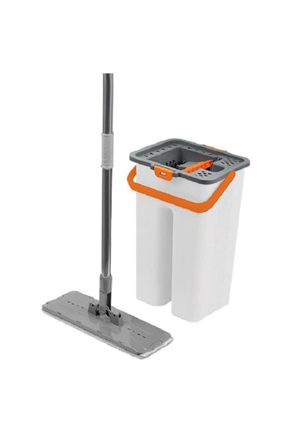 Elefan-Rotating Microfiber Mop with Bucket with Two Compartments for Washing and Drying 1