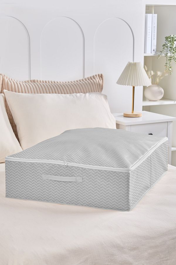 Serstil-Large Size under Base Box Canister |   Under Bed Organizer Storage Box with Lid and Zipper - 55X70X18Cm 1