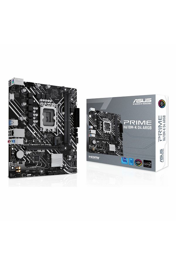ASUS-PRIME H610M-K D4 ARGB DDR4 HDMI PCIE 3.0 1700P MATX 1