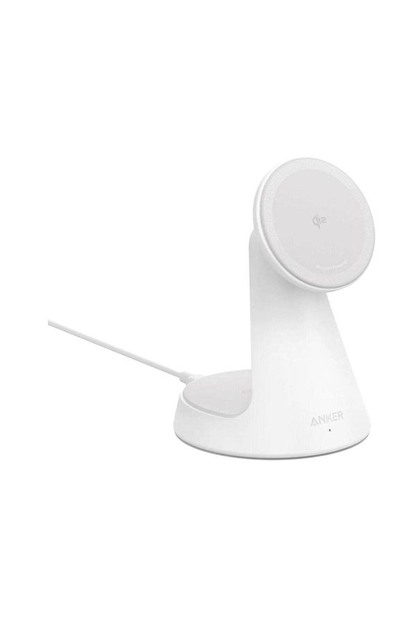 Anker-MagGo 2 in 1 Wireless Charger with dock stand White 1