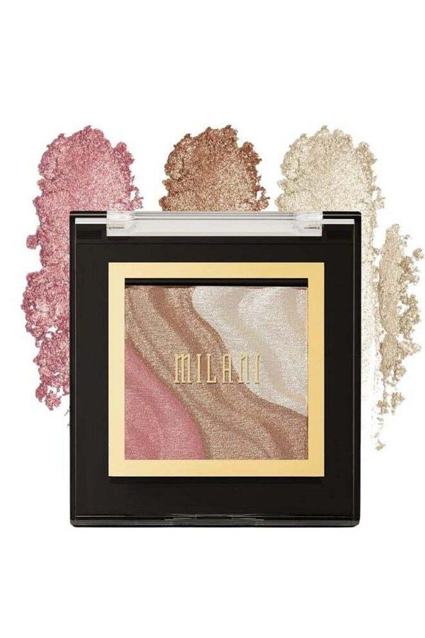 MILANI-Spotlight Face & Eye Strobe Palette 02 Candle Light Multi‑Use Highlighter,Blush &Bronzer Glow 1