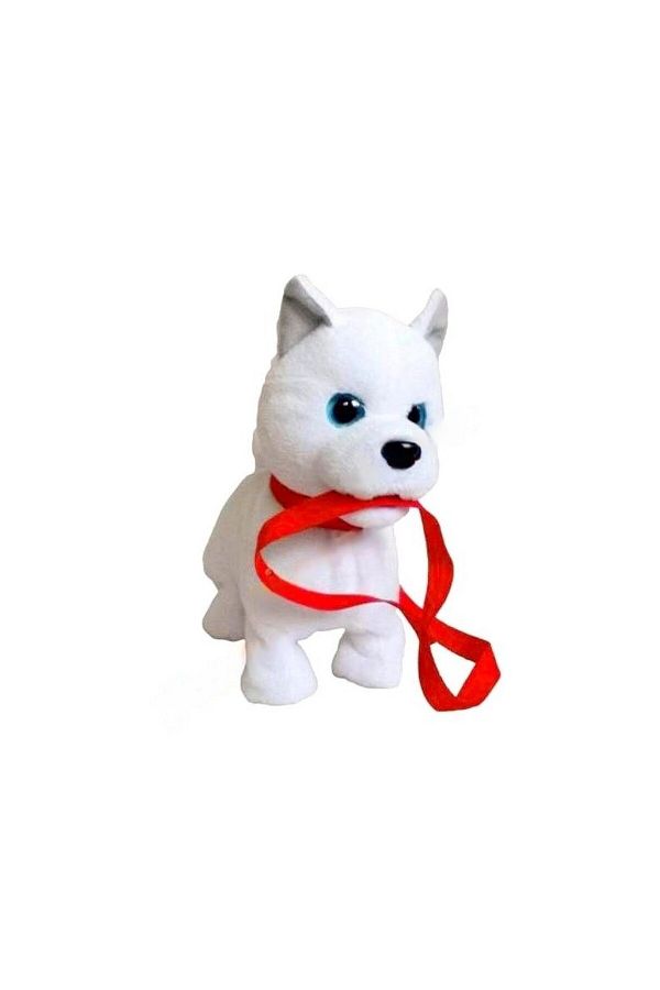 Biddy Pitty-Interactive puppy with leash and bone, 5 functions, walking, barking, growling, height 27 cm 1