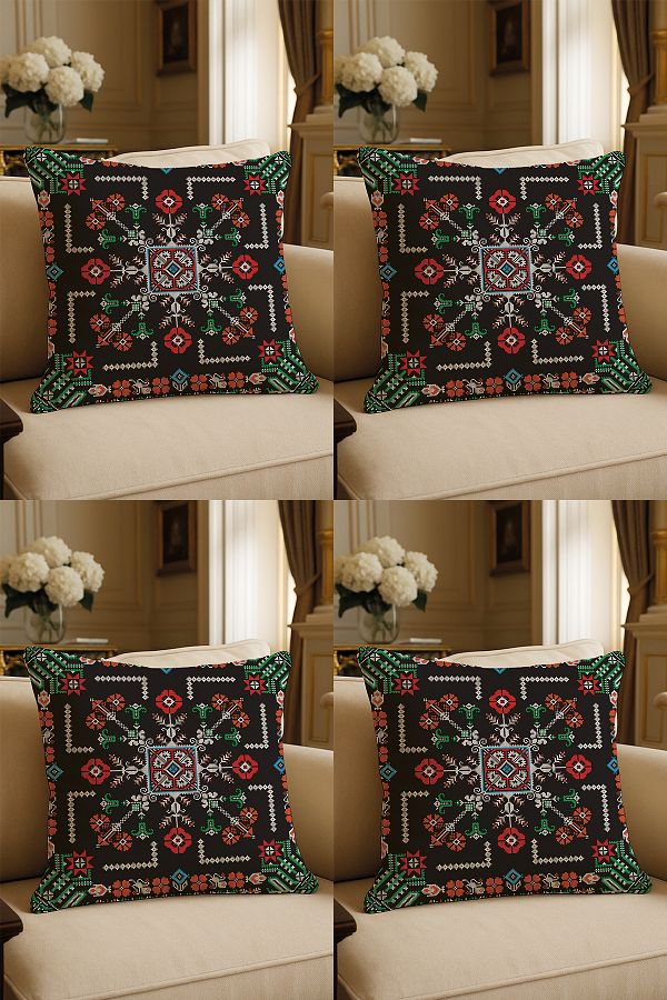 LadiesHome-Special Design Digital Printed Decorative Throw Pillow Case 43X43 cm Double Sided Set of 4 1