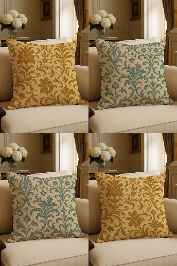 LadiesHome-Special Design Digital Printed Decorative Throw Pillow Case 43X43 cm Double Sided Set of 4 1