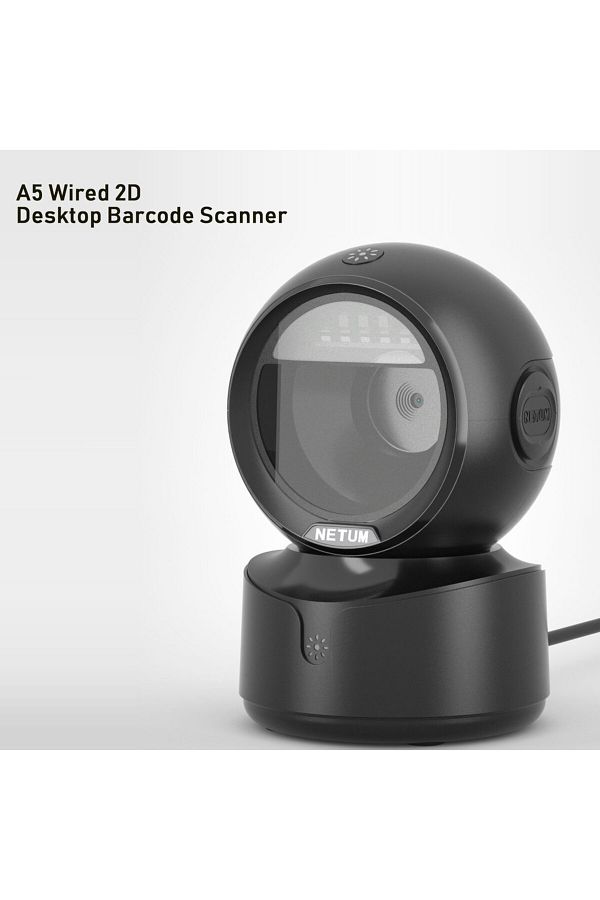 Choice-NT-A5 Wired 2D NETUM Desktop 2D QR Barcode Scanner, A5 Hands-Free Omnidirectional USB Big Barcode Re 1
