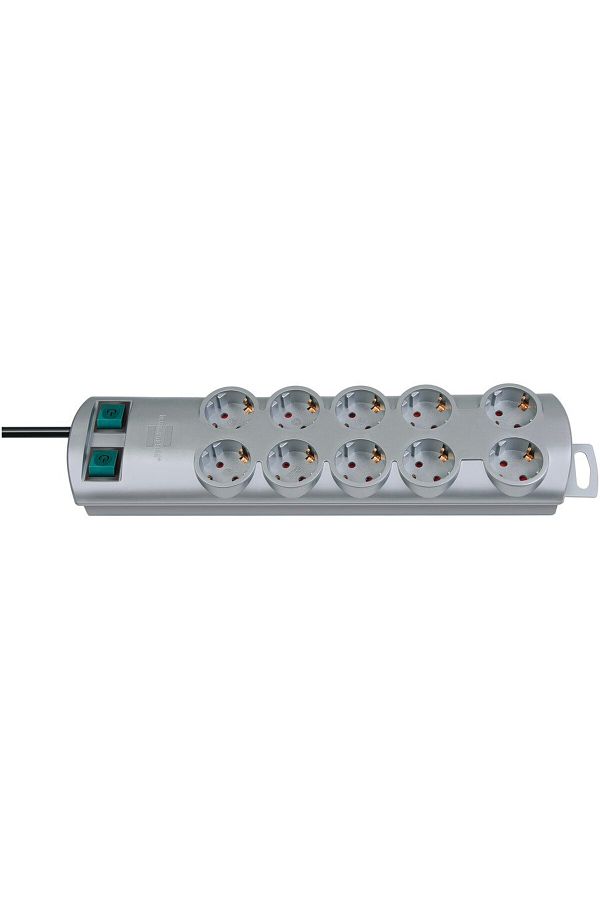 Brennenstuhl-Multipriza Primera-Line Technics 10 prize, Intrerupator, 2m, Argintiu 1