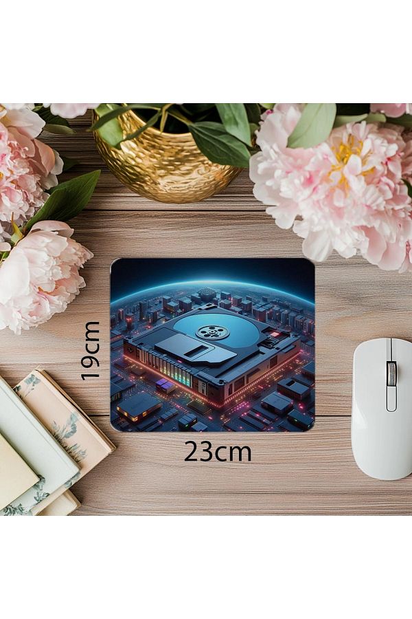 Luluyen-Mouse Pad cu tematică de intrare a datelor cu efect 3D - 19x23 cm 2 mm dreptunghiular importat imprimat mouse pad 1