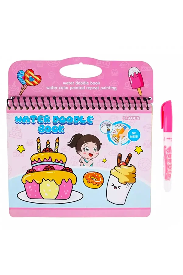 RCB-Magic Water Coloring Book, Reusable, Full of Vibrant Colors 1