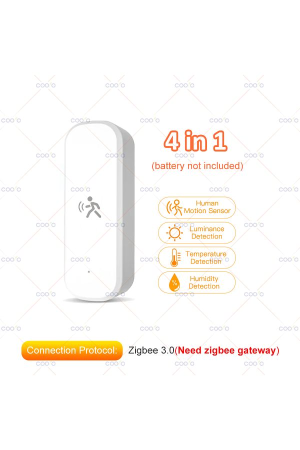 Choice-4 IN 1 10G Human Motion Sensor Tuya Zigbee MmWave Radar Detector with Luminance Temperature Humidity 1