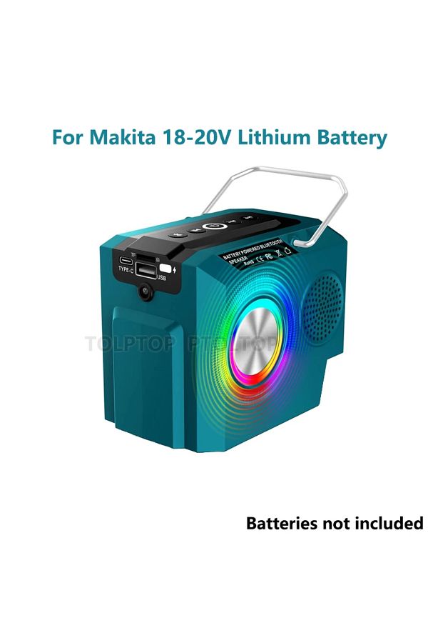 Choice-For Makita Bluetooth Speaker For Makita 18V Lithium Battery BL1830 BL1830B BL1840 BL1850 Cordless Po 1
