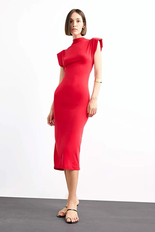 DeFacto-Rochie midi fără mâneci cu guler înalt G0395AX25SM 1