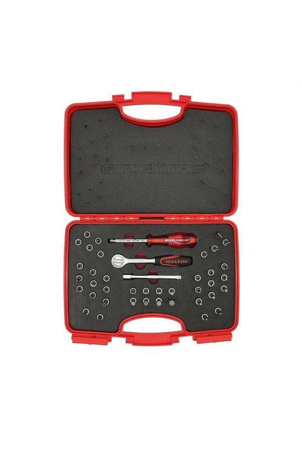 İzeltaş-İzeltaş 1107 Bits Tip Socket Wrench Set 1/4'' 42 Pieces 1