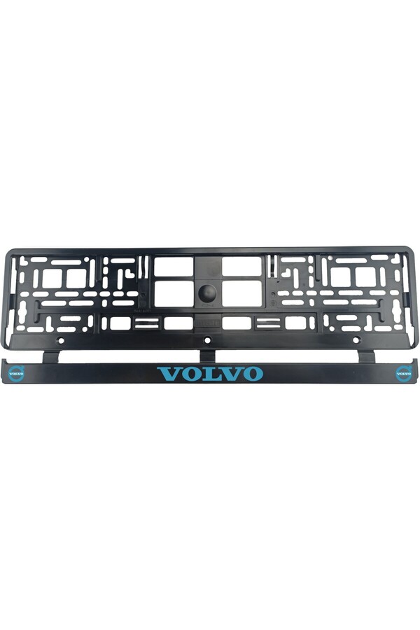 OEM-Set of 2 pieces, license plate holder, Volvo blue 1