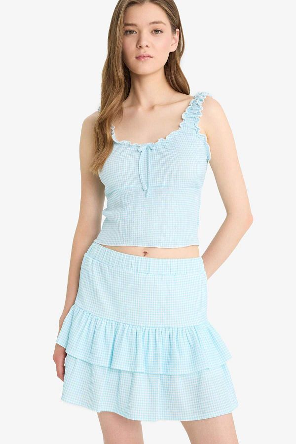 DeFacto-Coool Taillierte Strukturierte Ärmellose Bluse F2764AX25SM 1
