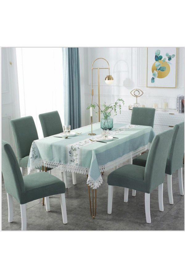 uzhanem-6 Pieces Lycra Chair Cover, Chair Cover 1