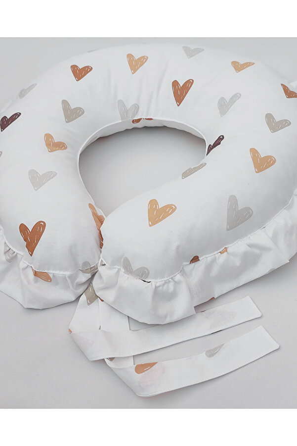 nelcollection Emzirme Yastığı, Bebek Destek Minderi, Hamile Yastığı, Pamuklu Kumaş