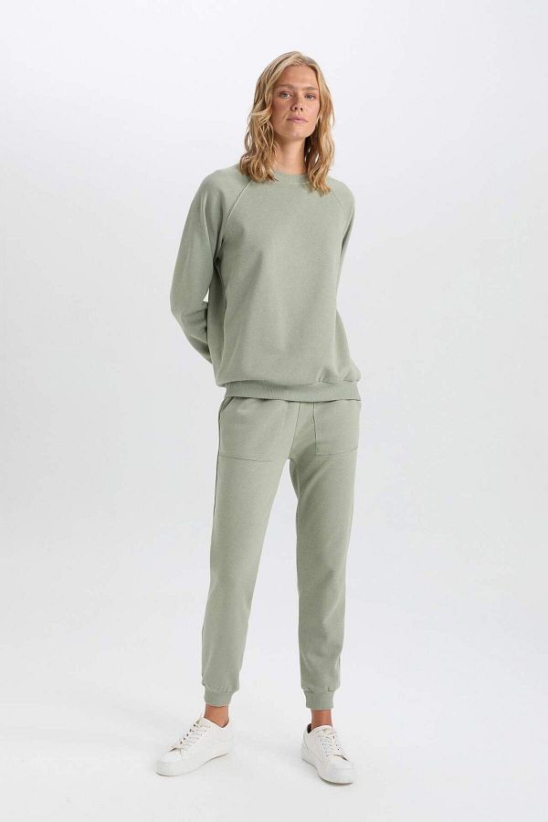 DeFacto-Regular Fit V2699az24wn – Jogginghose mit gerader Taille und elastischer Spitze 1
