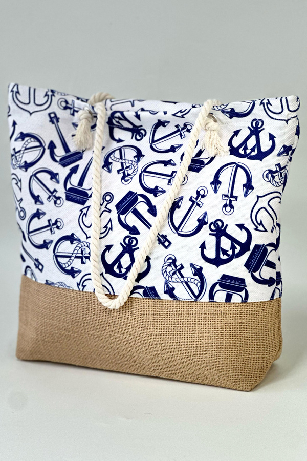 REMSA-Patterned Beach Bag Rç-P-01 Anchor 1