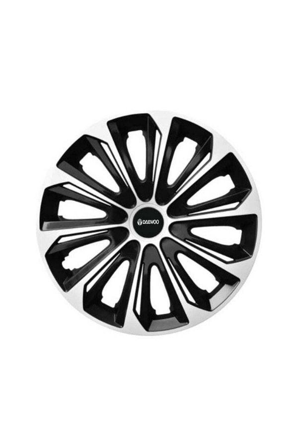 Autohelix MSA-Set de 4 capace pentru roți extra rezistente, argintii R14, pentru gama auto Daewoo 1