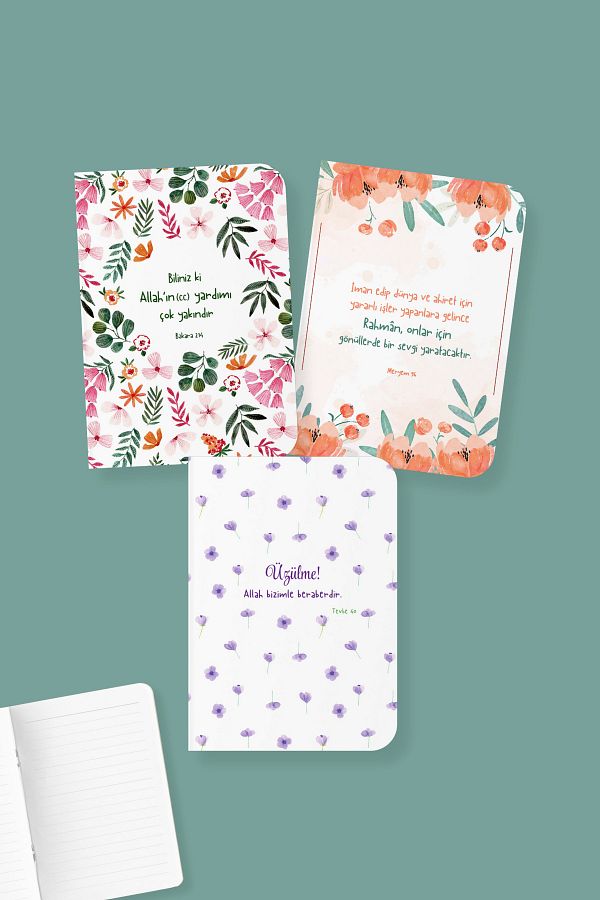 Dava Adamı Yayınları-Muhlis Notebook Set - A6 Mini Notebook 1
