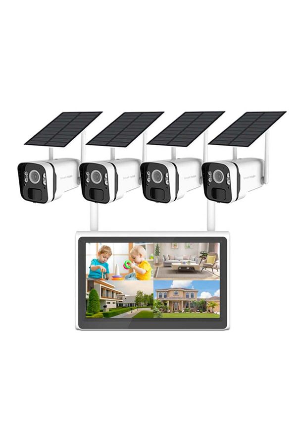 SmartHub 1-نظام كاميرات مراقبة لاسلكية 4 كاميرات , مسجل فيديو شاشة لاسلكية 1
