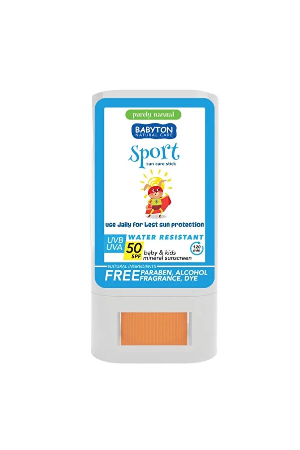 BABYTON bebek Ve Çocuklar İçin Suya Dayanıklı Güneş Koruyucu Stick 20 Gr 50 Spf