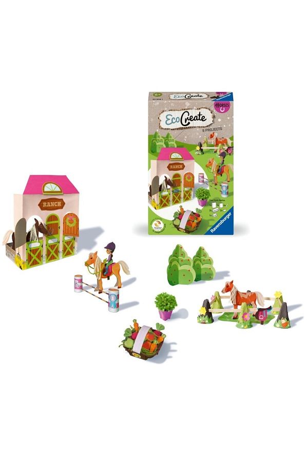 RAVENSBURGER-- Create Horse Farm Creation Set Including 6 Projects 1