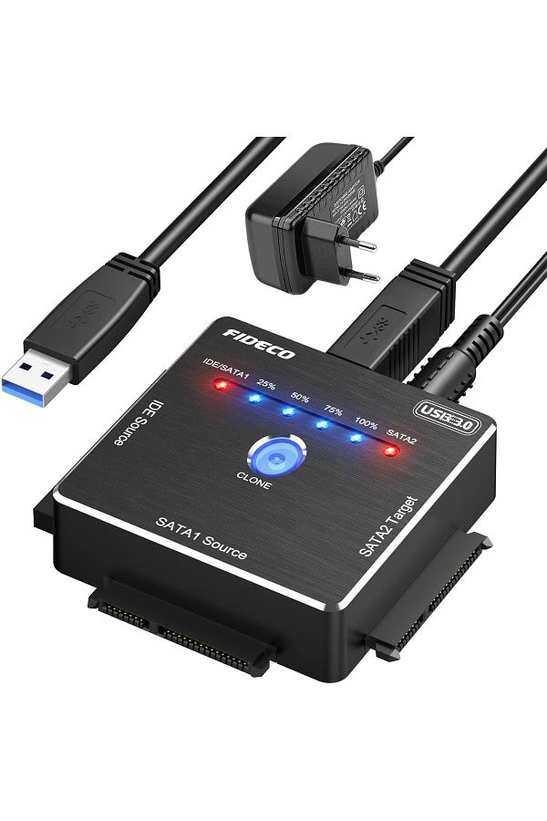 VisionHub-FIDECO SATA/IDE to USB 3.0 Adapter for Universal External HDD/SSD, for 2.5/3.5 inch Hard Disks 1