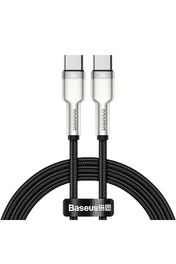 Baseus-Cablu Cafule CATJK-C01 USB Tip-C la USB Tip-C, 1m, 100W, Negru 1