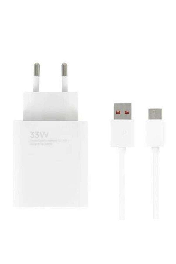 Xiaomi-Încărcător de perete, port USB-A, încărcare rapidă 33W, cablu USB-A la USB-C, lungime 1 m, alb 1