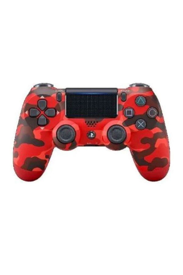 Generic-وحدة تحكم PS4 DUALSHOCK 4 - تمويه أحمر 1