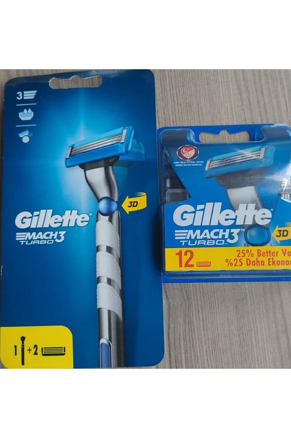 Gillette-Mach3 Turbo 3D 12+2 1