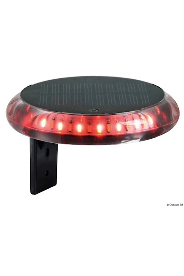 OSCULATI-LED Warning Lamp, Red, Version B with Seagull Repeller 1
