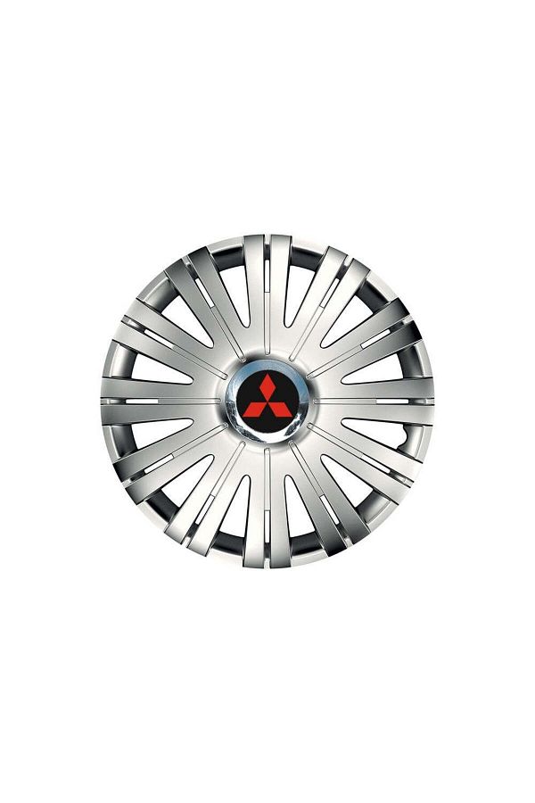 Autohelix MSA-Set de 4 capace pentru roți compatibile cu jante de 15 inch, pentru Mitsubishi, model Active Chrome 1