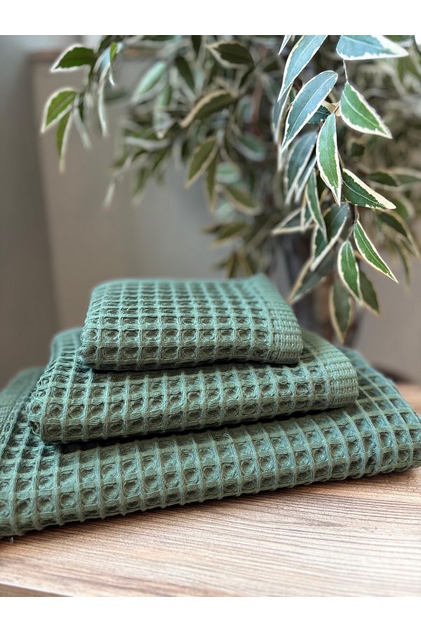 d'niss home touch of nature in your home-Waffle Patterned Multi-Purpose Towel Set 1