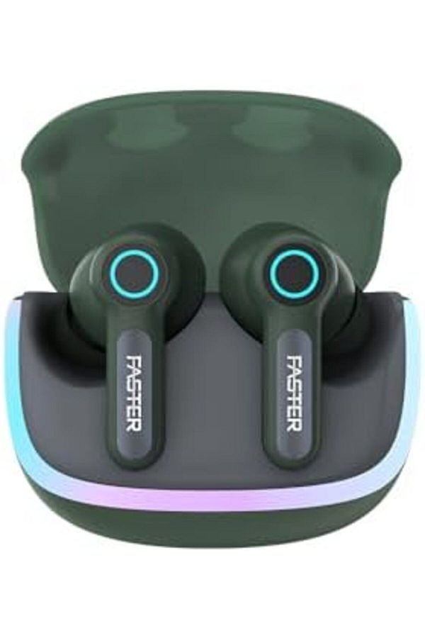 Faster-NeoniX Wireless Earbuds-5.3 Bluetooth Dynamic Driver Low Latency 13mm Speakers ENC, RGB Light 1