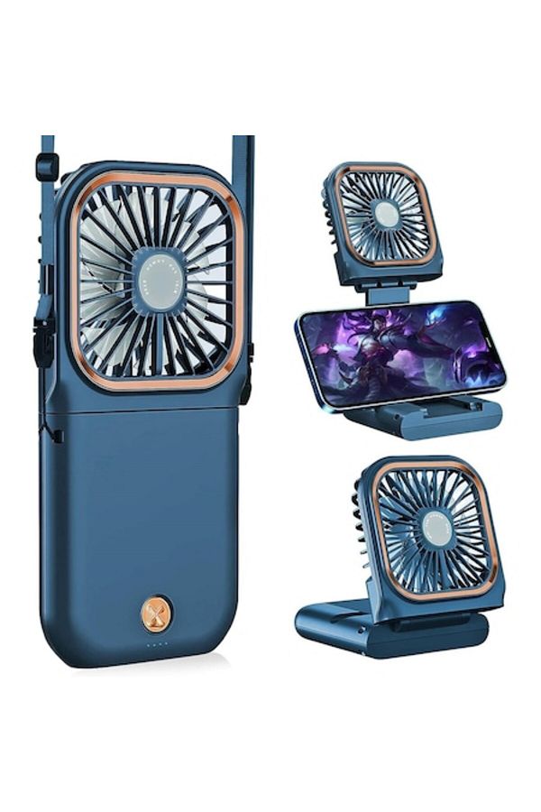 SOL-Portable Fan Flippy, 3 in 1, Handheld, Neck, Desktop, 16.7x8x1.9 cm, 3 Speed Settings, USB Charging, 1