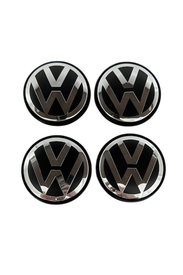 MAF-Set 4 capace roti 76 mm VW compatibil/inlocuitor janta aliaj, negru argintiu 1