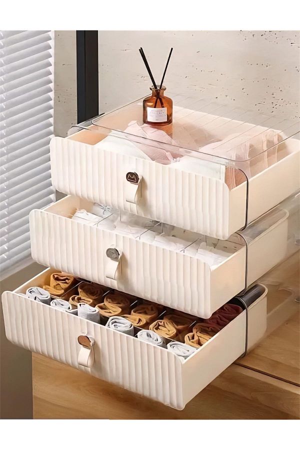 Bayev-Wenken Multi-Purpose Transparent Compartment Drawer Organizer 3517 - Drawer Organizer Organizer 1