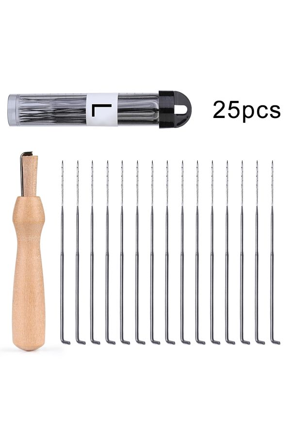 Choice-1 MIUSIE 3 Sizes Needles Wood Handle Wool Felting Needles For Beginner Needle Felting Supplies DIY . 1