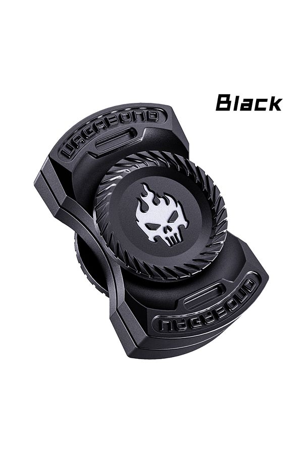 Choice-black ADHD Focus Tool edc fidget 3-in-1 Fidget Toy Magnetic Spinner Push Play Gadget Stress Relief f 1