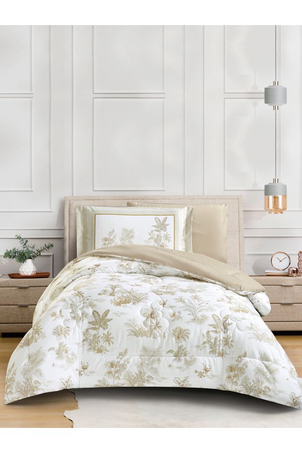 Donetella-4-Piece Digital Print Comforter Set – Twin Size 170x230 cm, Soft Microfiber Bedding Set. 1