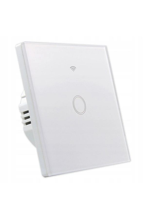 MasterLED-Comutator tactil inteligent simplu, WiFi, Android și iOS, indicator LED, alb 1