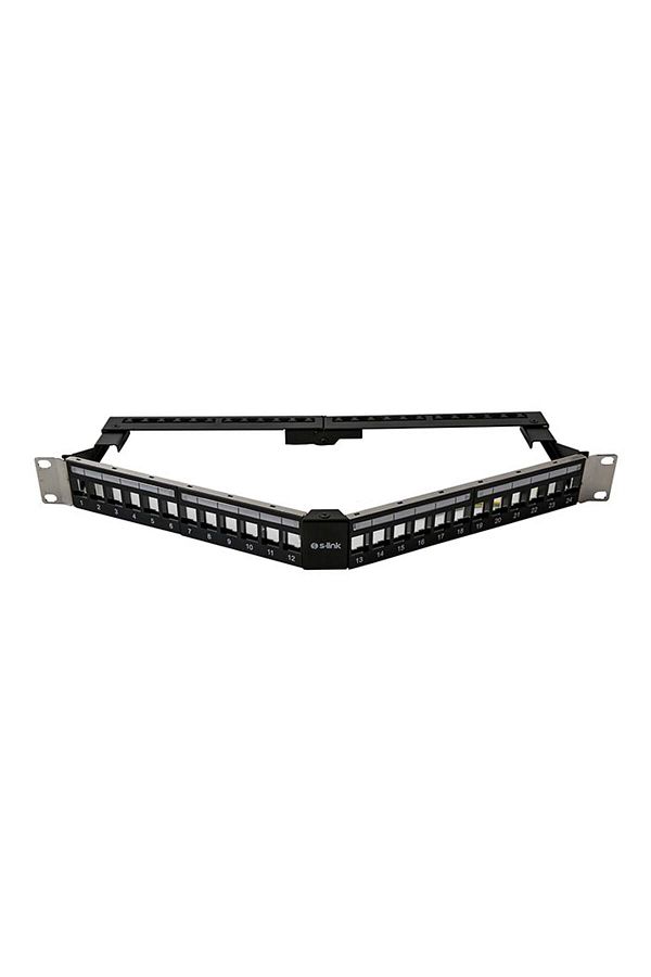 S-LINK-Sl-P626 24 Easy-To-Use, Ftp Blank V-Shaped Patch Panel 1