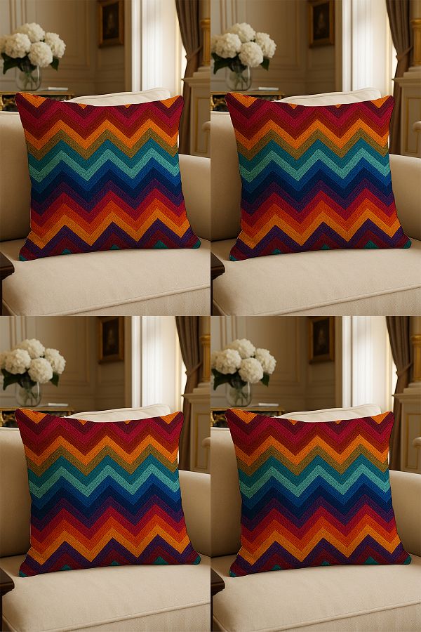 LadiesHome-Special Design Digital Printed Decorative Throw Pillow Case 43X43 cm Double Sided Set of 4 1