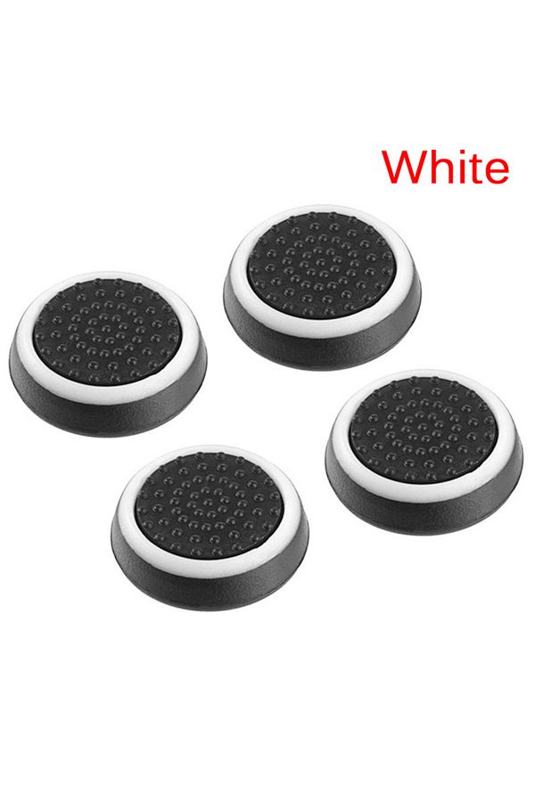 Choice-White 4PCS Silicone Joystick Cap Button Covers Compatible With PlayStation4 PS4/PS3/PS2 Controller X 1