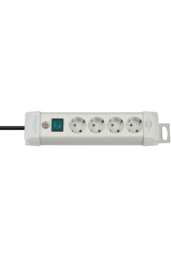 Brennenstuhl-Prelungitor Premium-Line 4 prize, Protectie supratensiune, Intrerupator, 1.8m 1